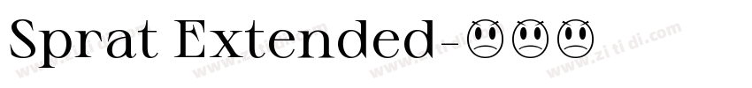 Sprat Extended字体转换
